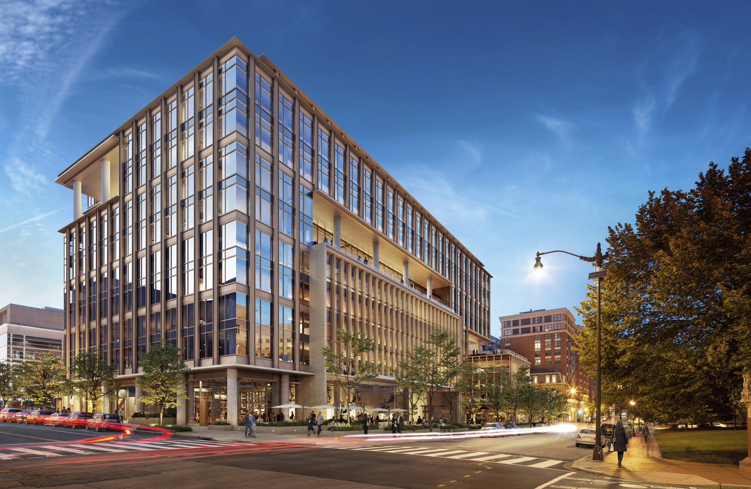 The Milo neighborhood at dusk